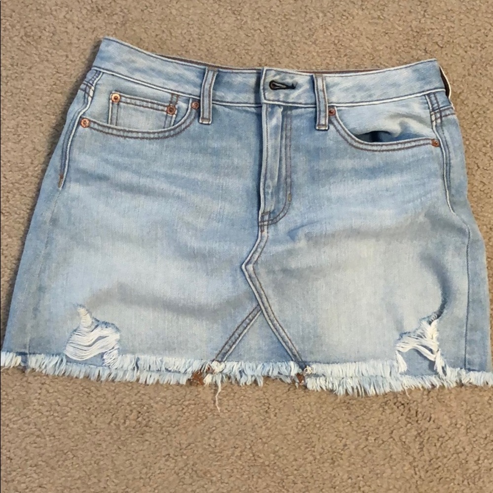 Denim mini skirt